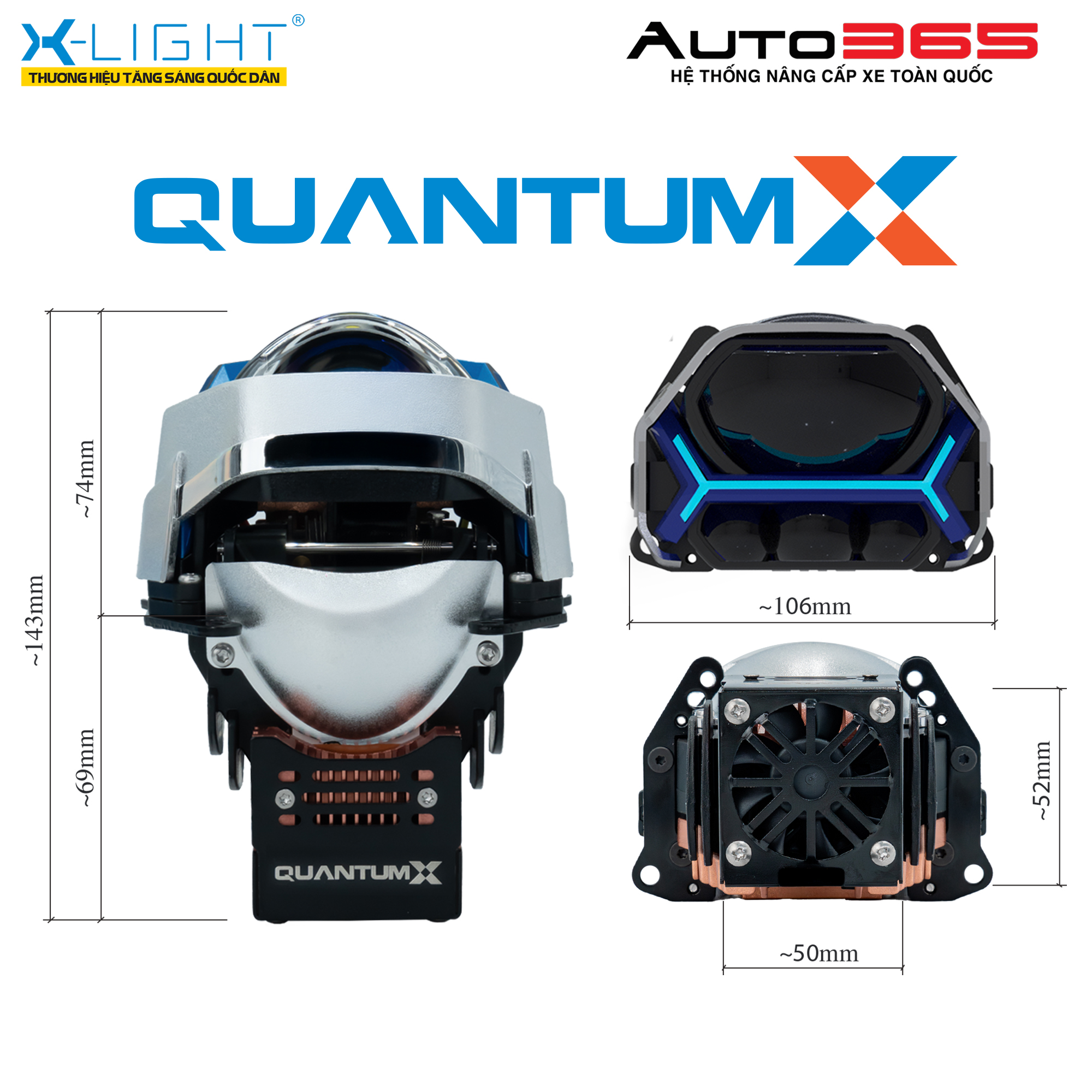 ĐÈN BI LED X-LIGHT QUANTUM X V2